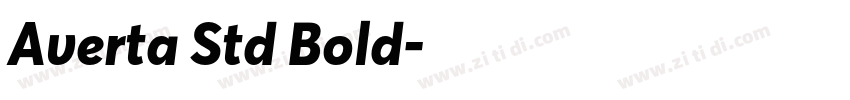 Averta Std Bold字体转换